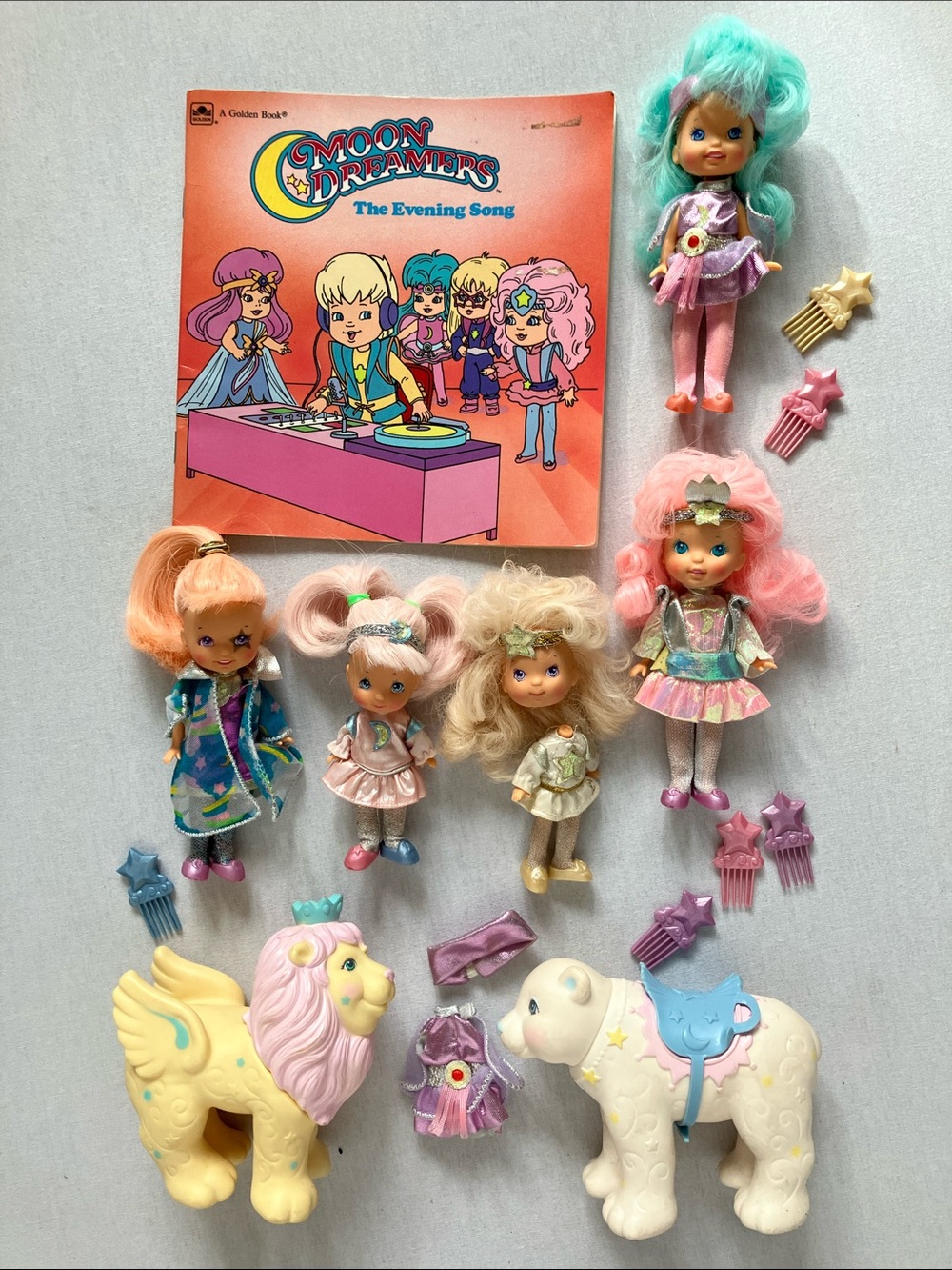VINTAGE 1986 HASBRO MOONDREAMERS MOON DREAMERS DOLLS LOT